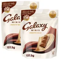 Galaxy Minis Smooth Milk Chocolate 137.5gx2 Special Price