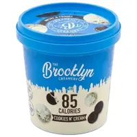 The Brooklyn Creamery Ice Cream 85 Calories Cookies N' Cream 125ml