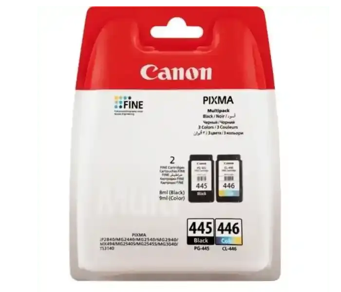 Canon Cartridge PG 445 Black + CL446 Colors price comparison Qatar – cheapest at Carrefour Qatar