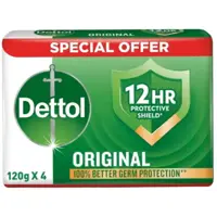 Dettol Original Antibacterial Bar Soap 120gx4 Pieces