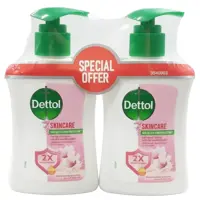 Dettol Skincare Antibacterial Liquid Handwash 200mlx2 Pieces