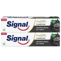 Signal Toothpaste Whiter Teeth With Charcoal 75mlx2 Pieces