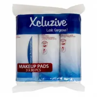 Xcluzive Round Cotton Pads 80sx3 Pieces